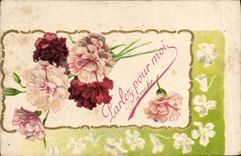 CPA Fantaisie Fleurs