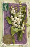 CPA Fantaisie Fleurs Muguet