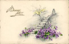 CPA Fantaisie Fleurs