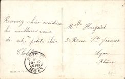 CPA Fantaisie Fleurs Santon 