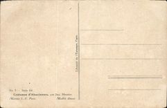 VINTAGE POSTCARD Fantasy Alsace Child wife