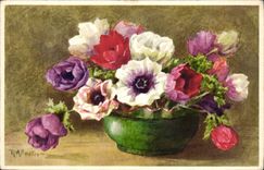 CPA Fantaisie Fleurs