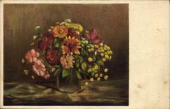 CPA Fantaisie Fleurs