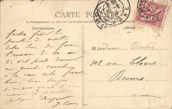 VINTAGE POSTCARD Fantaisie Woman defrauds Octroi of It