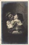 VINTAGE POSTCARD Fantasy Children Little sister