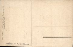 CPA Oberwesel mit Ruine Schonburg