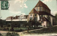CPA Sens Abside de la Chapelle et L'Hopital Vus des Jardins