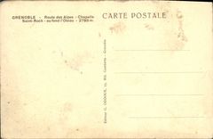 CPA Grenoble Route des Alpes Chapelle Saint Roch Au fond l'Obiou