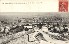 CPA Marseille Vue Generale Prise de ND de la Garde