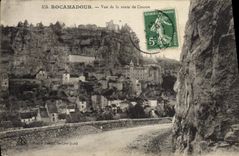 CPA Rocamadour Vue de la Route de Couzou