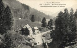 CPA Le Lioran Panorama du Lioran Vue au dessus du tunnel de la route 