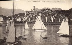 CPA Menton Le Port Bateaux de Plaisance
