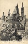 VINTAGE POSTCARD Caen Eglise Etienne Abbaye With the Men dimensions apse