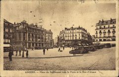 CPA Angers Place du Ralliement Vers la Poste etr la Rue d'Alsace