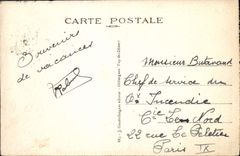 CPA L'Auvergne La Bourboule Pont et Chalet Choussy Roche aux fees