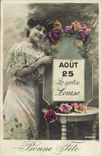 VINTAGE POSTCARD Fantasy Louise Woman