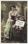 VINTAGE POSTCARD Fantasy Woman Alphonse