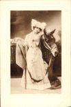 VINTAGE POSTCARD Fantasy Woman ass Mule