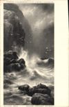 VINTAGE POSTCARD Fantasy Rough sea