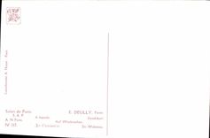 VINTAGE POSTCARD Fantaisie Living room of Paris Deully has soon