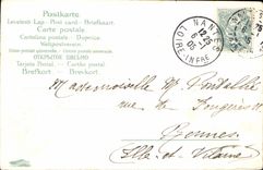 VINTAGE POSTCARD Fantaisie Clover Horseshoe