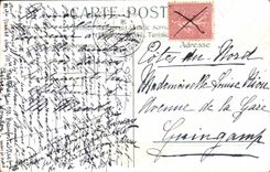 CPA Fantaisie Fleurs Oiseaux 