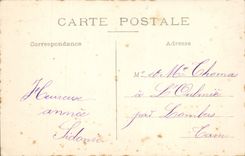 CPA Fantaisie Bonne Annee Moulin a eau