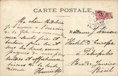 CPA Fantaisie Femme Prenom Madeleine Cygne