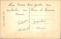 CPA Fantaisie Bonne annee Moulin a vent