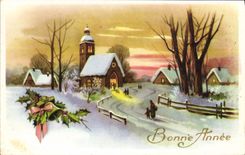 CPA Fantaisie Bonne annee