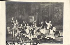 VINTAGE POSTCARD Fantasy Living room