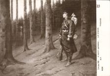 VINTAGE POSTCARD Fantasy Living room 1912 Small Gerald the Militaria vision