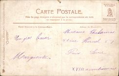 VINTAGE POSTCARD Fantasy Coach Horse