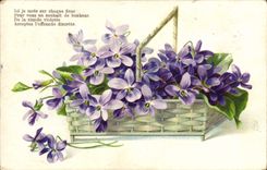 CPA Fantaisie Fleurs