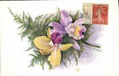 CPA Fantaisie Fleurs