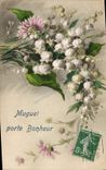 CPA Fantaisie Fleurs Muguet