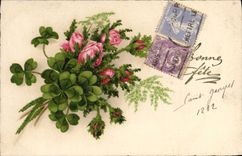 CPA Fantaisie Fleurs