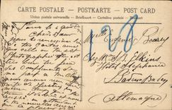 CPA Fantaisie Fleurs Ancre de marine