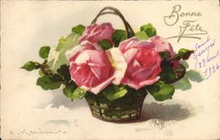 CPA Fantaisie Fleurs