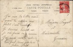 VINTAGE POSTCARD Fantasy Woman Badly etreint