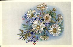 CPA Fantaisie Fleurs