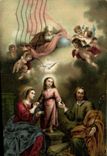 VINTAGE POSTCARD Fantasy Bartholome Esteban Murillo the Holy Family