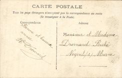 CPA Fantaisie Homme Trefle