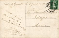 VINTAGE POSTCARD Fantasy Woman Language of the daisy