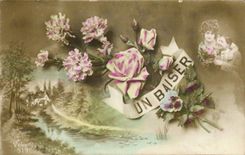 CPA Fantaisie Fleurs 