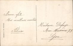 CPA Fantaisie Fleurs Santon