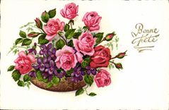 CPA Fantaisie Fleurs