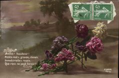 CPA Fantaisie Fleurs