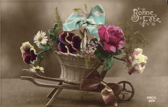 CPA Fantaisie Fleurs