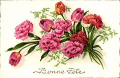 CPA Fantaisie Fleurs
